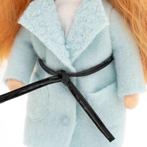 ORANGE TOYS obleček na  panenky Sweet Sisters -obleček se světle modrým  kabátkem   S08 - obrázek 3