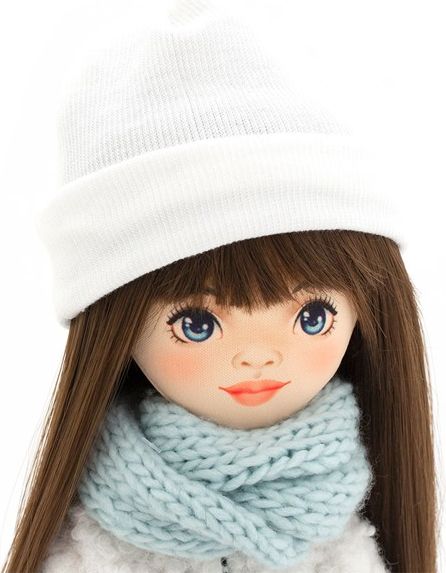 ORANGE TOYS obleček na  panenky Sweet Sisters -obleček s bílým huňatým  kabátkem   S09 - obrázek 4