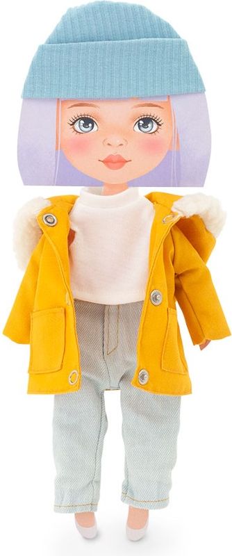 ORANGE TOYS obleček na  panenky Sweet Sisters -obleček s hořčicově žlutou bundou   S10 - obrázek 2