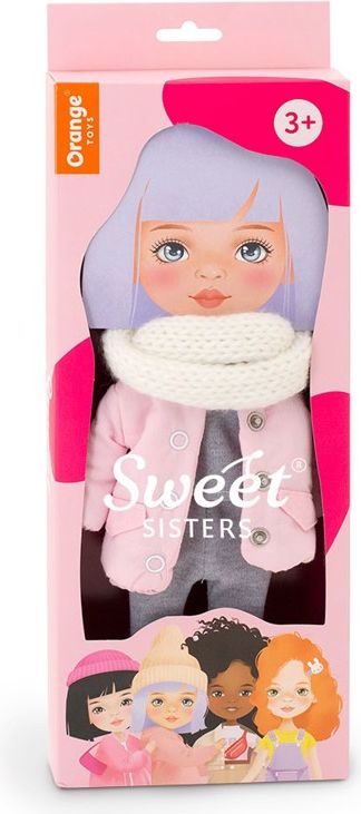 ORANGE TOYS obleček na  panenky Sweet Sisters -obleček s růžovou bundou   S11 - obrázek 1
