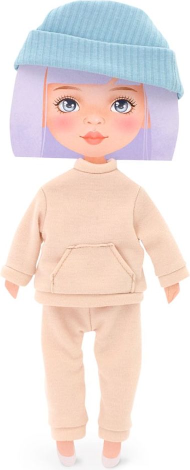 ORANGE TOYS obleček na  panenky Sweet Sisters -obleček - béžová tepláková souprava  S27 - obrázek 2