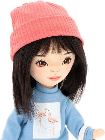 ORANGE TOYS obleček na  panenky Sweet Sisters -obleček se světle modrou mikinou s plameňáky S28 - obrázek 4