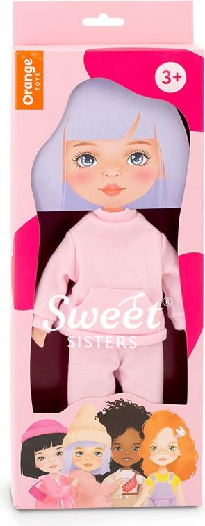 ORANGE TOYS obleček na  panenky Sweet Sisters -obleček - růžová tepláková souprava  S29 - obrázek 1
