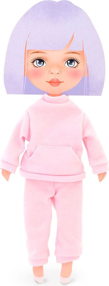 ORANGE TOYS obleček na  panenky Sweet Sisters -obleček - růžová tepláková souprava  S29 - obrázek 2