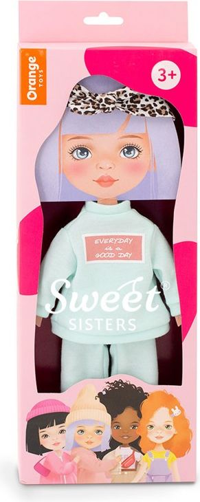 ORANGE TOYS obleček na  panenky Sweet Sisters -obleček - světle modrá tepláková souprava  S30 - obrázek 1