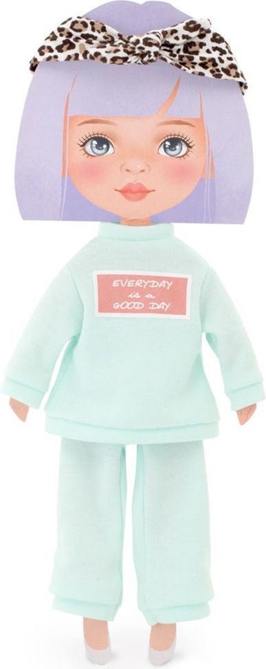 ORANGE TOYS obleček na  panenky Sweet Sisters -obleček - světle modrá tepláková souprava  S30 - obrázek 2