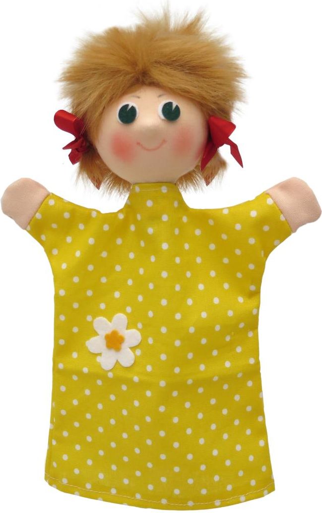 MÚ Brno textilní maňásek na ruku 22895A holka 28 cm - obrázek 1