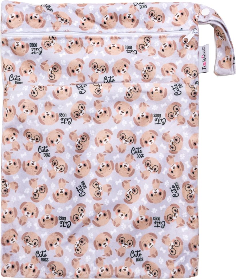 Bobánek Nepromokavá taška extra jemná normal - Cute dogs - obrázek 1