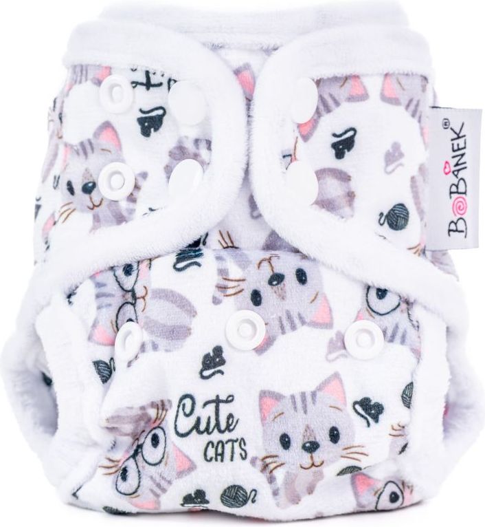 Bobánek Novorozenecké extra jemné svrchní kalhotky patentky - Cute cats - obrázek 1