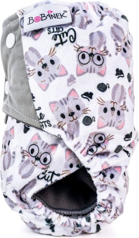 Bobánek Extra savá extra jemná AIO plenka patentky - Cute cats - obrázek 2