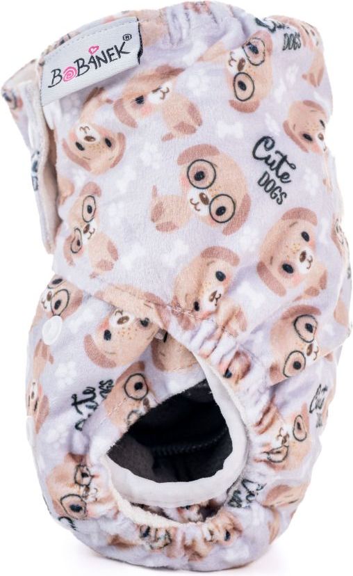 Bobánek Kapsová extra jemná AIO plenka Premium patentky - Cute dogs - obrázek 2