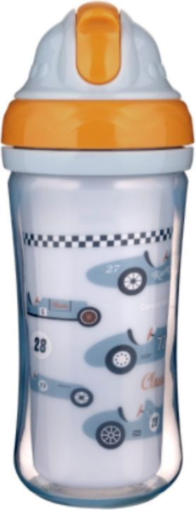 Canpol Babies sportovní lahev se silikonovou slámkou Auta 260 ml - obrázek 1