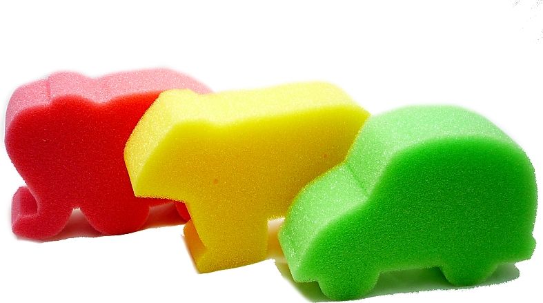 Dětská mycí houba 3 ks - obrázek 1