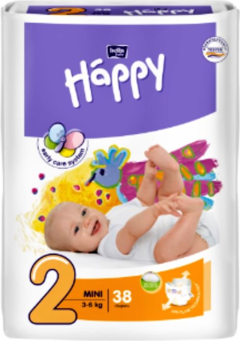 4x Plenky Bella Happy vel. 2 (152ks) + Vlhčené ubrousky ZDARMA - obrázek 2