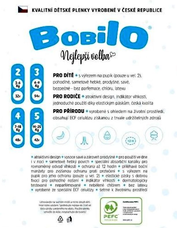 4 x Bobilo plenky vel. 5 (168 ks) + ubrousky ZDARMA - obrázek 3