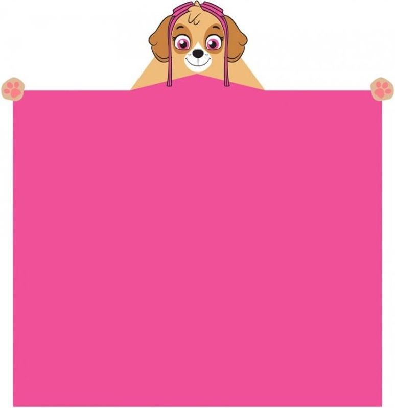 Carbotex · Dětská / dívčí deka s kapucí Tlapková patrola - Paw Patrol - motiv Skye - Coral fleece 230 g/m² - růžová - 110 x 140 cm - obrázek 3