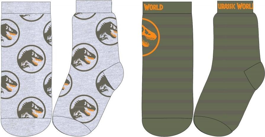 E plus M · Dětské ponožky Jurský svět (2 páry) EU 23 - 26 - obrázek 1