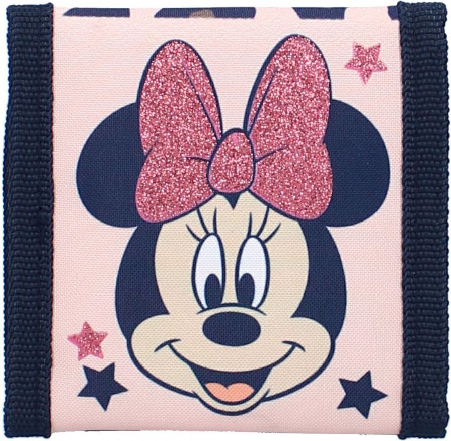 Vadobag · Dětská / dívčí peněženka Disney - Minnie Mouse s třpytivou mašlí - obrázek 1