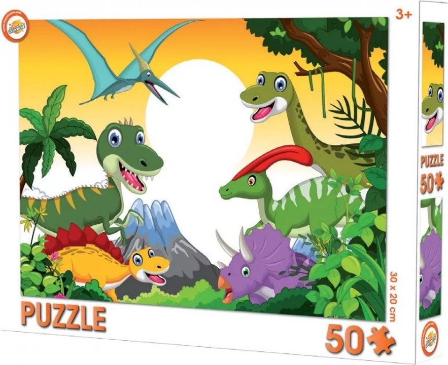 Toy Universe · Puzzle Pravěk s dinosaury - 50 dílků - obrázek 1