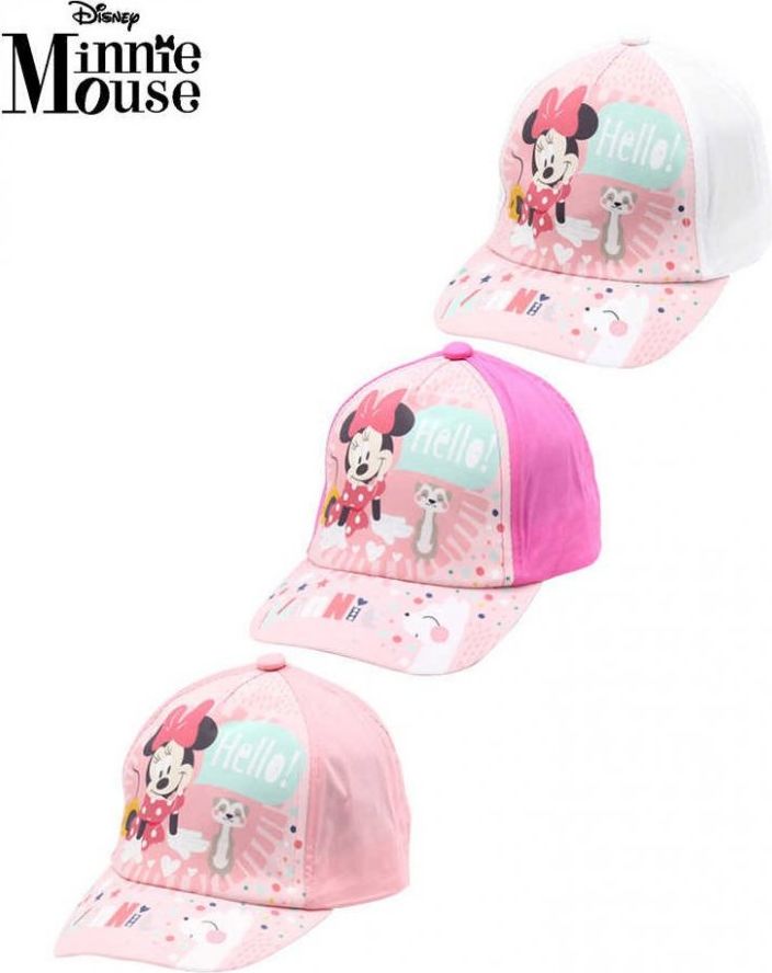 Setino · Dívčí / dětská kšiltovka Minnie Mouse - Disney - motiv Hello! 48 Broskvová - obrázek 2