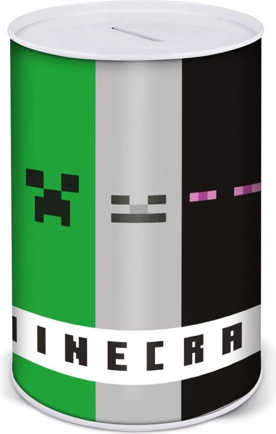 Stor · Velká plechová pokladnička Minecraft - 10 x 15 cm - obrázek 1