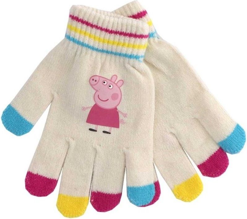 E plus M · Dětské pletené prstové rukavice Prasátko Peppa - obrázek 1