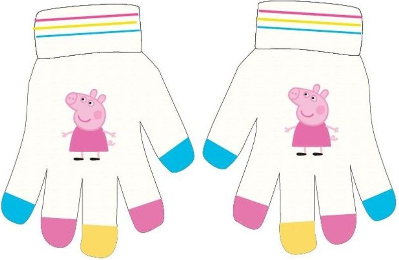 E plus M · Dětské pletené prstové rukavice Prasátko Peppa - obrázek 2