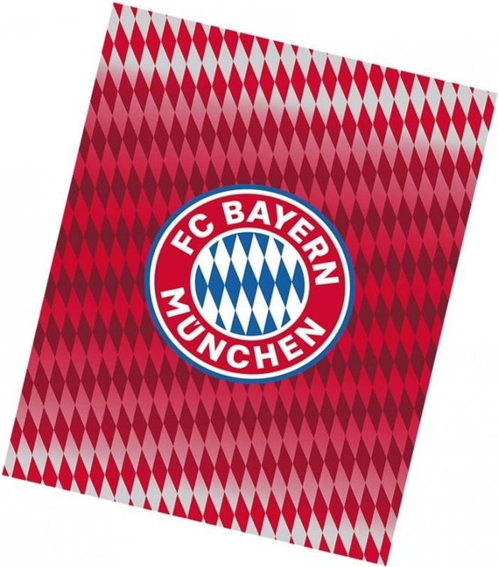 Carbotex · Fotbalová fleecová deka FC Bayern Mnichov - motiv Diamonds - 130 x 170 cm - obrázek 1