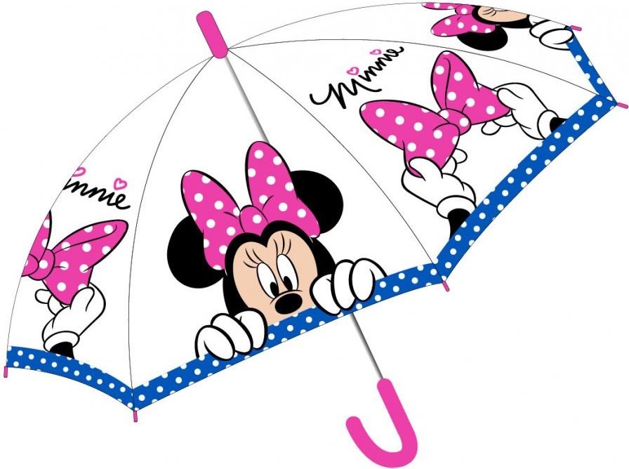 E plus M · Dětský / dívčí transparentní deštník Disney - Minnie Mouse - obrázek 1