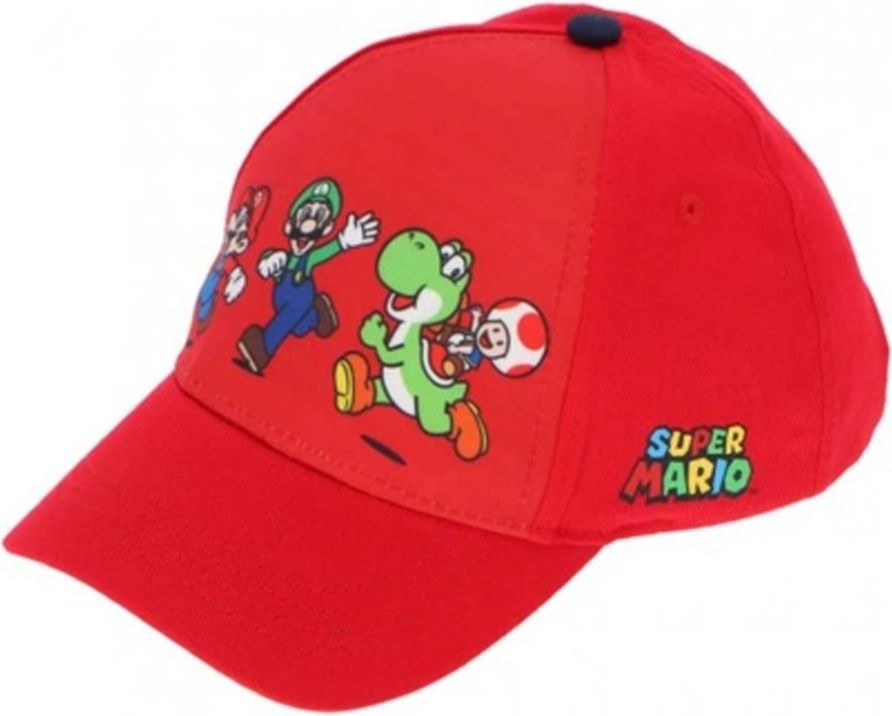Fashion.uk · Dětská kšiltovka Super Mario - licenční produkt Nintendo 52 Červená - obrázek 1