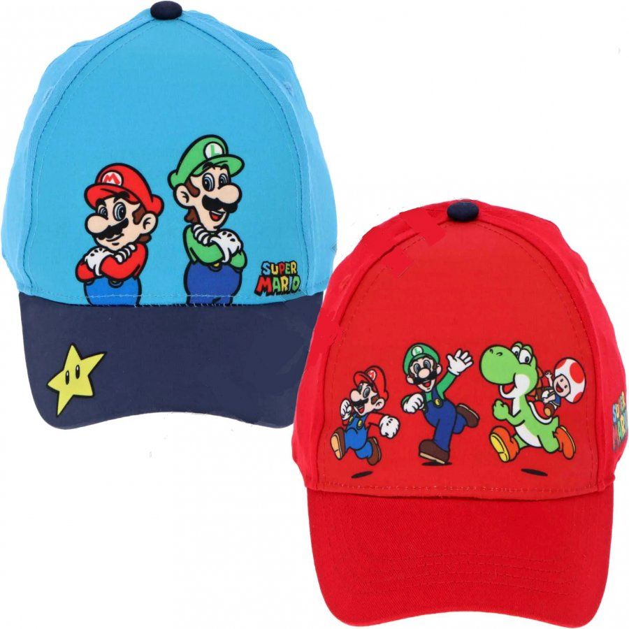 Fashion.uk · Dětská kšiltovka Super Mario - licenční produkt Nintendo 52 Červená - obrázek 2
