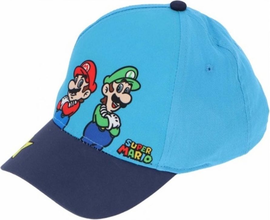 Fashion.uk · Dětská kšiltovka Super Mario - licenční produkt Nintendo 52 Modrá - obrázek 1