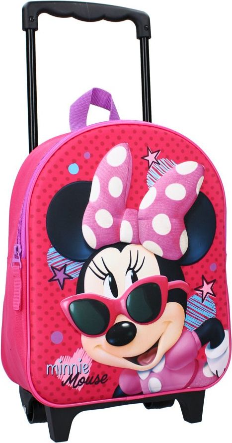 Vadobag · Dětský / dívčí cestovní 3D batoh na kolečkách - trolley - Minnie Mouse - Disney - obrázek 1