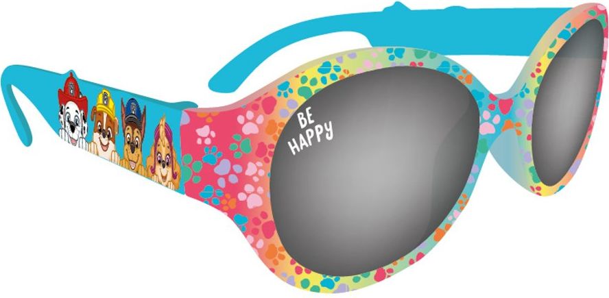 E plus M · Dětské / dívčí sluneční brýle Tlapková patrola - Paw Patrol - motiv Be Happy - UV 400 - věk 4+ - obrázek 1
