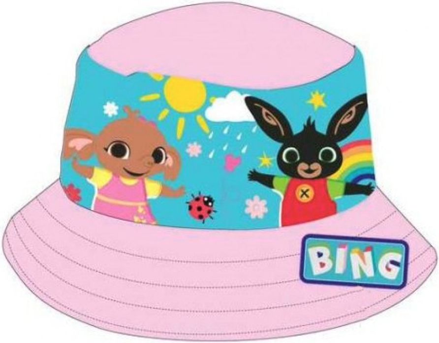 Setino · Dětský / dívčí klobouk Zajíček Bing a Sula - motiv Krásný den 52 Světle růžová - obrázek 1