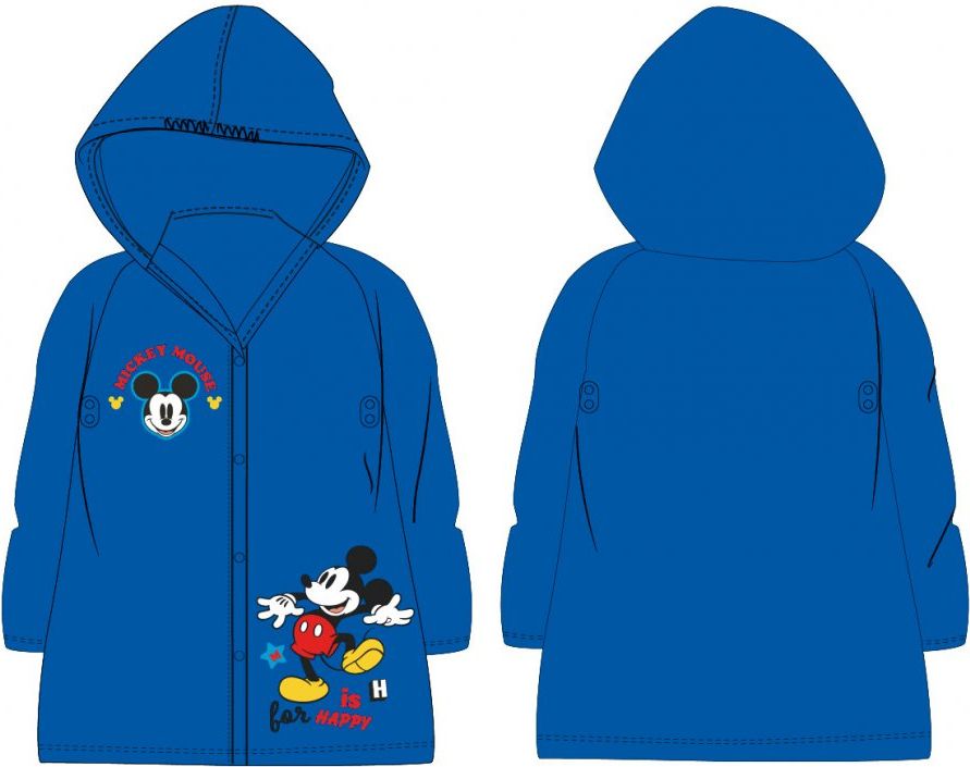 E plus M · Dětská / chlapecká pláštěnka Mickey Mouse - Disney 122 / 128 - obrázek 1