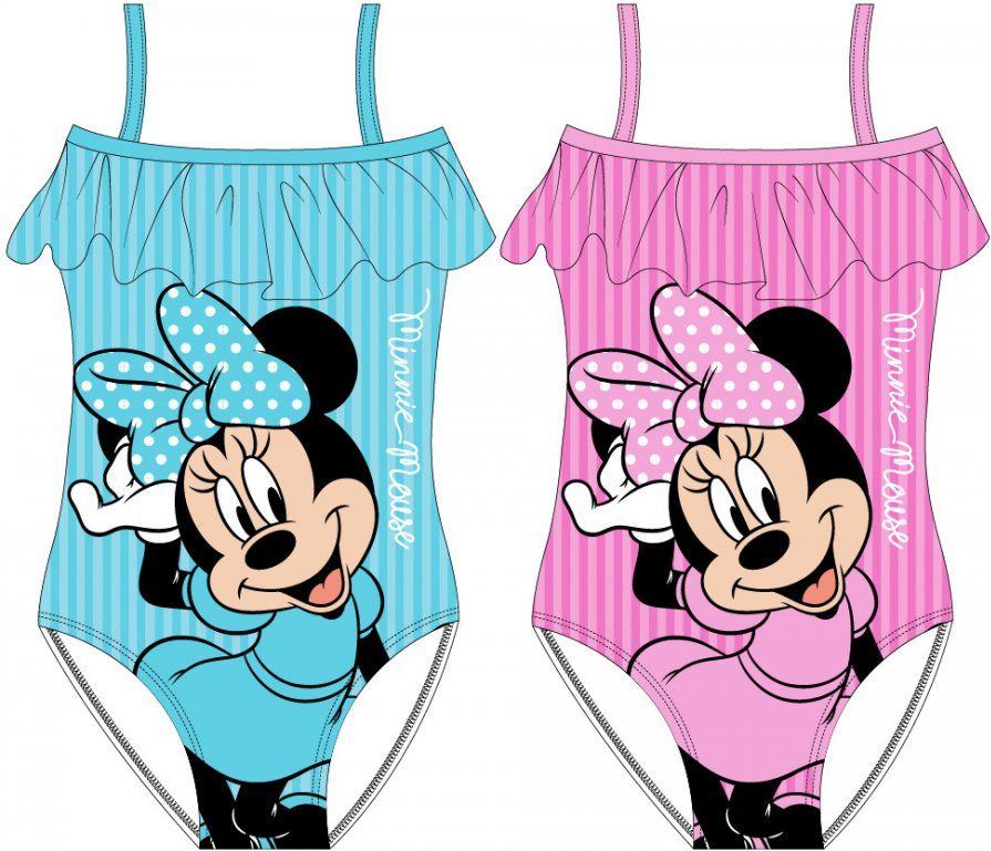 E plus M · Dětské / dívčí jednodílné plavky Minnie Mouse - Disney 104 / 110 Růžová - obrázek 2
