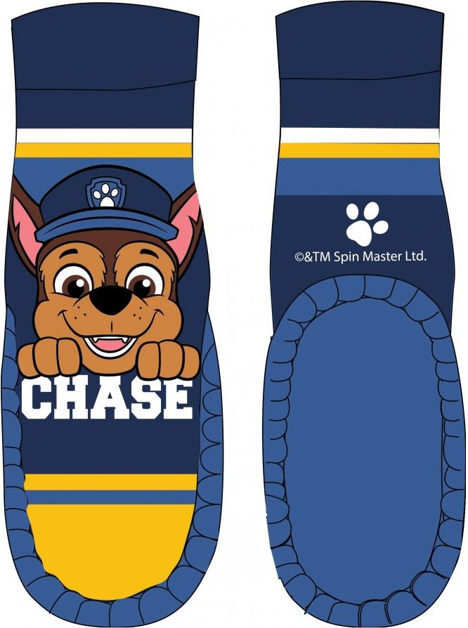 E plus M · Dětské / chlapecké protiskluzové ponožky s nopky Tlapková patrola - Paw Patrol - motiv policista Chase EU 23 / 24 - obrázek 2