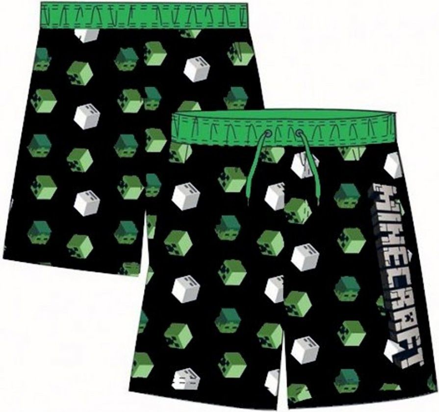 Fashion.uk · Dětské / chlapecké plavky / koupací šortky Minecraft - motiv Creeper & Skeleton EU 116 - obrázek 2