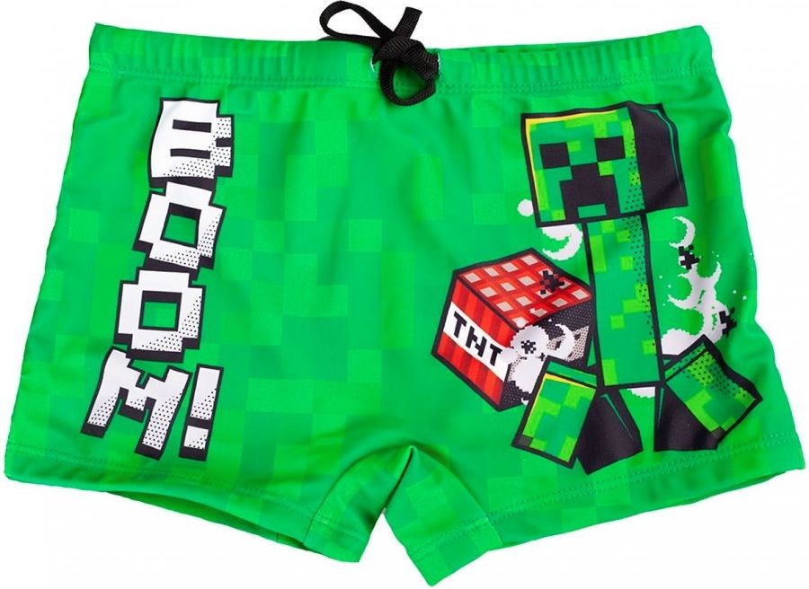 Fashion.uk · Dětské / chlapecké plavky boxerky Minecraft - motiv BOOM! EU 128 - obrázek 1