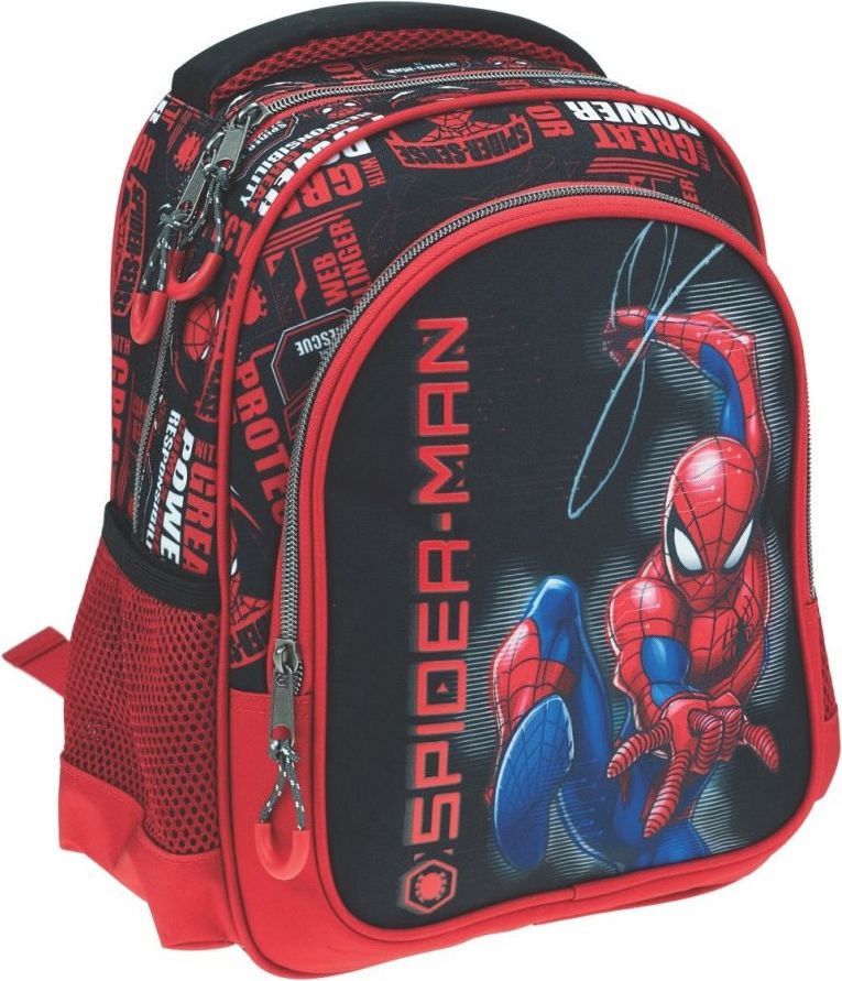 GIM · Dětský / chlapecký batoh s přední kapsou Spiderman - motiv Great Power - obrázek 1