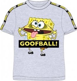 E plus M - Chlapecké tričko s krátkým rukávem Spongebob - šedé 116 - obrázek 1