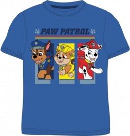 SpinMaster - Chlapecké bavlněné tričko s krátkým rukávem Tlapková patrola / PAW PATROL - modré 116 - obrázek 1