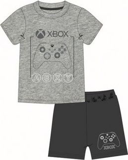 Fashion UK - Chlapecké / dětské letní pyžamo XBOX - konzola - šedé 140 - obrázek 1