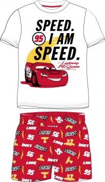 E plus M - Chlapecké letní bavlněné pyžamo BLESK MCQUEEN 95 - Auta Cars - červené 116 - obrázek 1