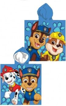 Setino - Chlapecké bavlněné pončo osuška s kapucí Tlapková patrola - Paw Patrol / 55 x 110 cm - obrázek 2