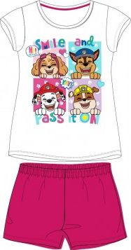 E plus M - Letní dívčí bavlněné pyžamo Tlapková patrola - Paw Patrol - růžové 110 - obrázek 1