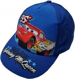 E plus M - Chlapecká čepice kšiltovka Auta - Cars Pixar - Blesk McQueen 95 - modrá 52 - obrázek 1