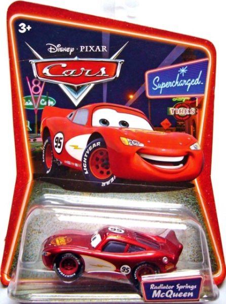 Mattel CARS (Auta) - Radiator Springs McQueen (Blesk McQueen) SUPERCHARGED - Error - obrázek 1