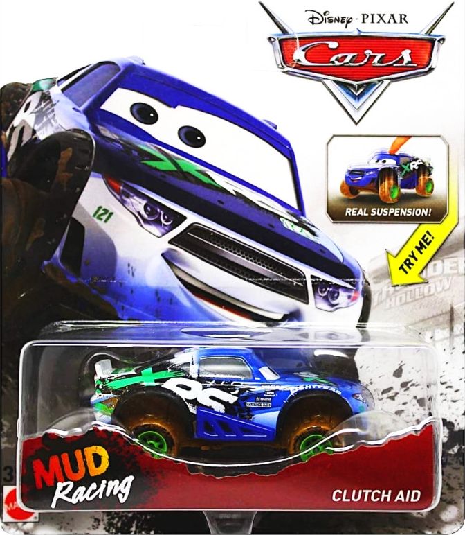 Mattel CARS 3 (Auta 3) - Clutch Aid Nr. 121 - XRS Mud Racing - obrázek 1